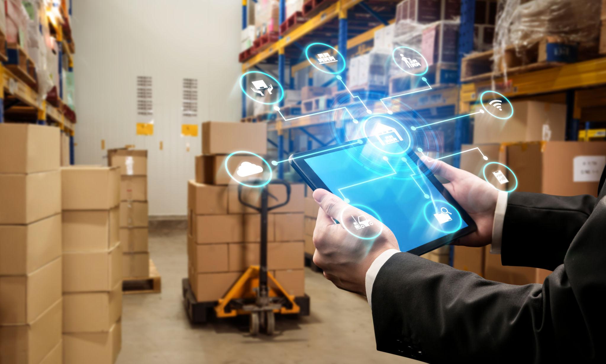 Industrial facility showcasing a real-time location tracking system