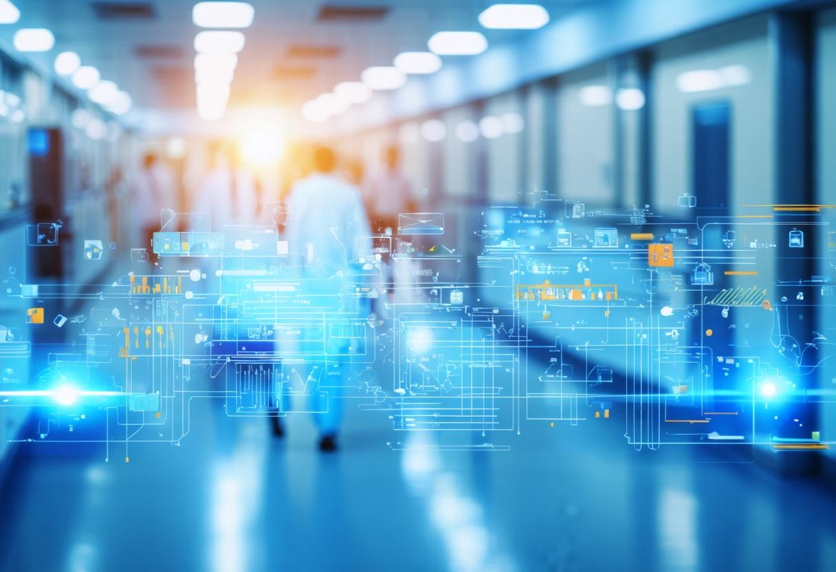 Industrial facility showcasing a real-time location tracking system